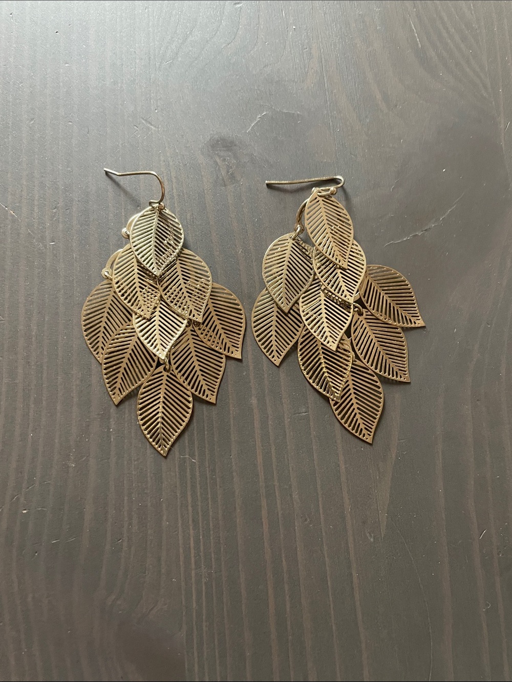 Amrita Singh Gold Leaf Cascade Earrings